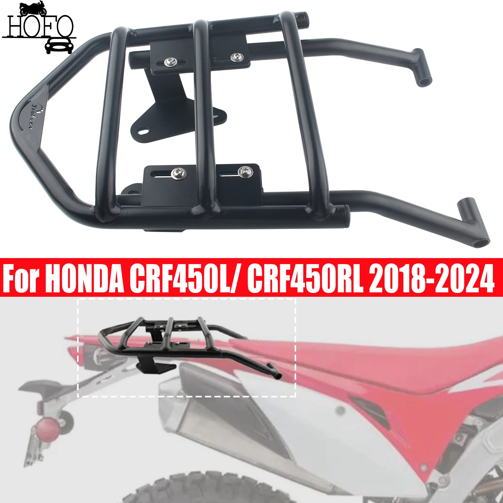 Fit For For HONDA CRF450L CRF450RL 2018-2024 Motorcycle Black Luggage Rack Carrier
Fit For For HONDA CRF450L CRF450RL 2018-2024 Motorcycle Black Luggage Rack Carrier