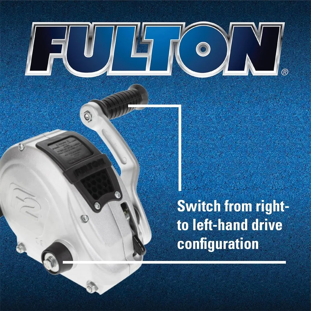 FW16000101 F2 Boat Trailer Winch with 20 Foot Winch Strap with Hook, 1,600 lbs. Single-Speed Hand Crank Winch
FW16000101 F2 Boat Trailer Winch with 20 Foot Winch Strap with Hook, 1,600 lbs. Single-Speed Hand Crank Winch