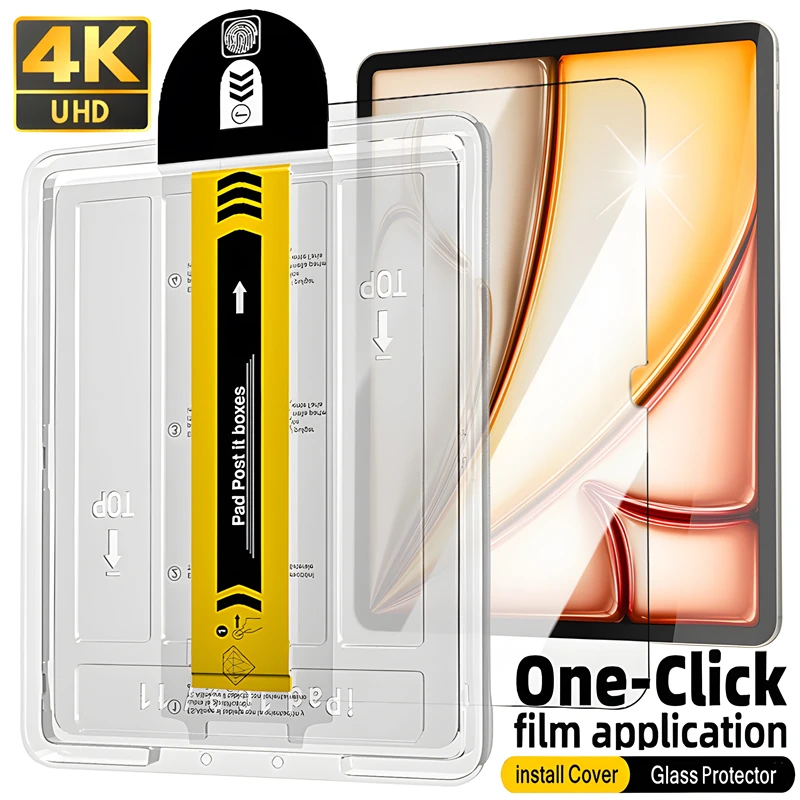 Комплект для автоматической установки выравнивания, закаленное стекло для iPad Air 6 11/13 "2025 2024 Air6, защитная пленка для экрана iPad 2025 A16, защитная пленка 
Комплект для автоматической установки выравнивания, закаленное стекло для iPad Air 6 11/13 "2025 2024 Air6, защитная пленка для экрана iPad 2025 A16, защитная пленка