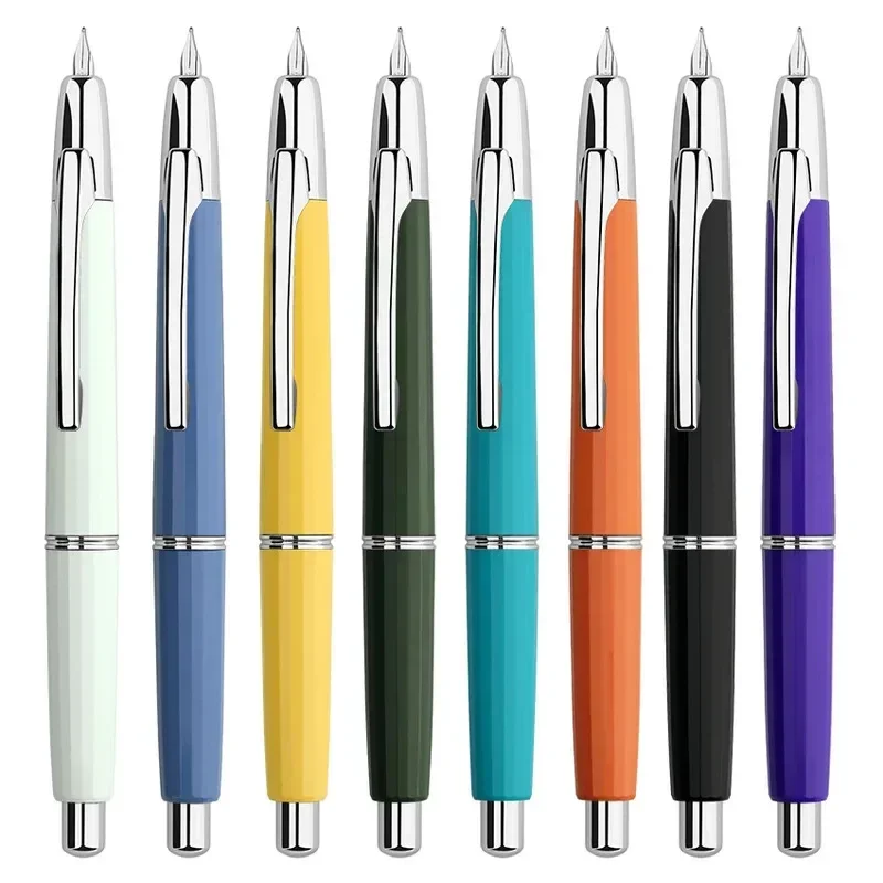 MAJOHN A2 Press Resin Fountain Pen Silver Clip Retractable EF Nib Converter Ink Pen Office School Writing Gift Lighter Than A1
MAJOHN A2 Press Resin Fountain Pen Silver Clip Retractable EF Nib Converter Ink Pen Office School Writing Gift Lighter Than A1