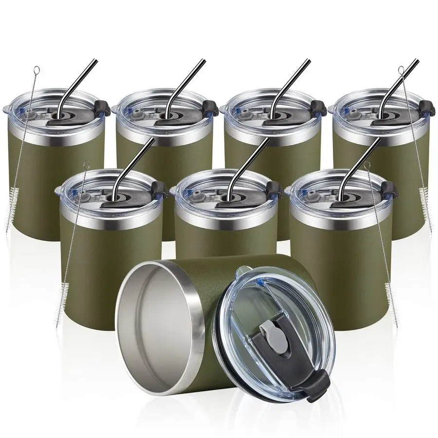 12oz 8Pack Coffee Mug With Lid, Insulated Stainless Steel Reusable Coffee Cup, Double Wall Durable Coffee Mug, Powder CoateFor C
12oz 8Pack Coffee Mug With Lid, Insulated Stainless Steel Reusable Coffee Cup, Double Wall Durable Coffee Mug, Powder CoateFor C