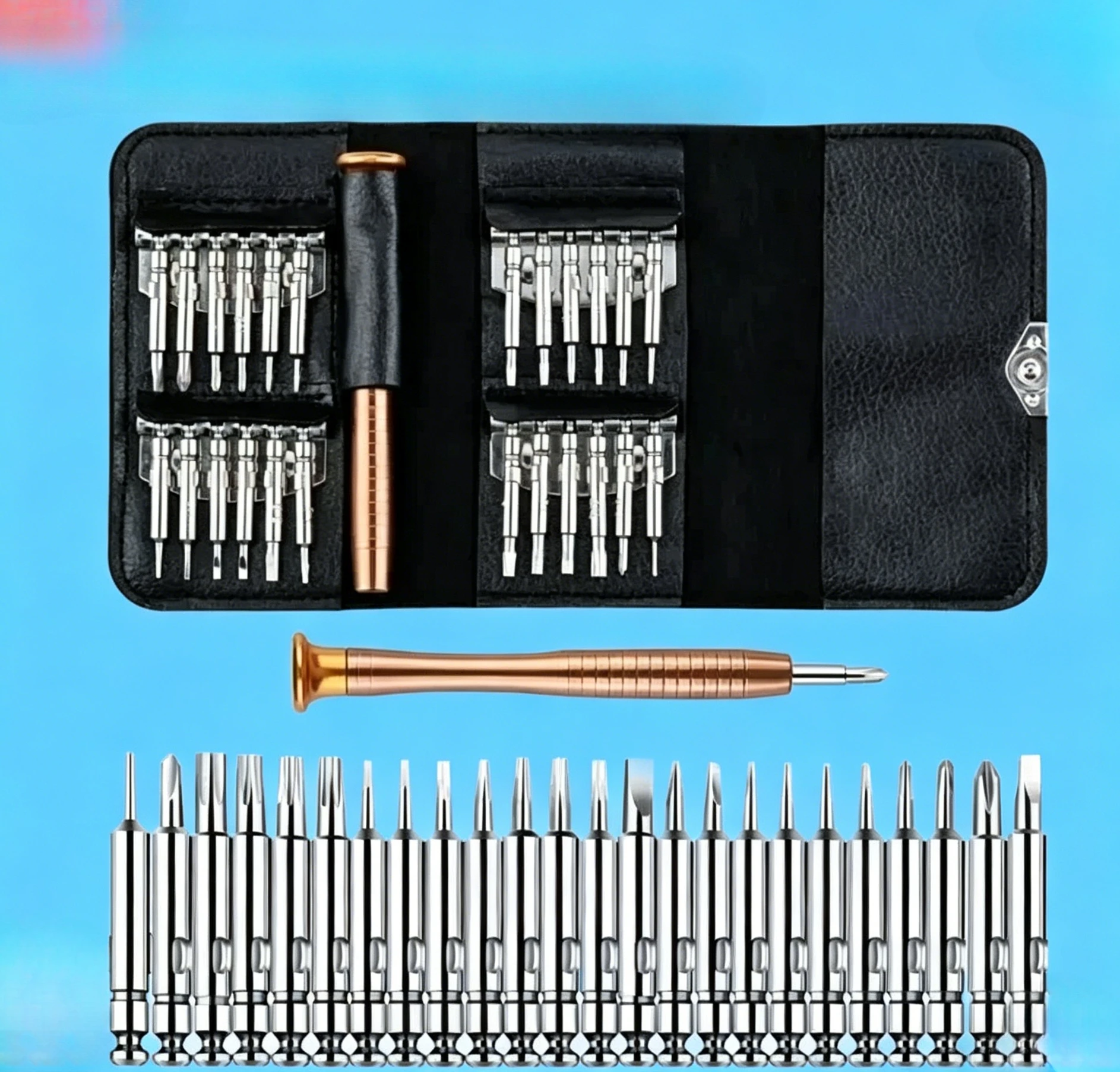 25-in-1 Mini Precision Screwdriver Set, Electronic Torx Screwdriver Disassembly Repair Tool Kit, Electronic Device Repair Tools
25-in-1 Mini Precision Screwdriver Set, Electronic Torx Screwdriver Disassembly Repair Tool Kit, Electronic Device Repair Tools