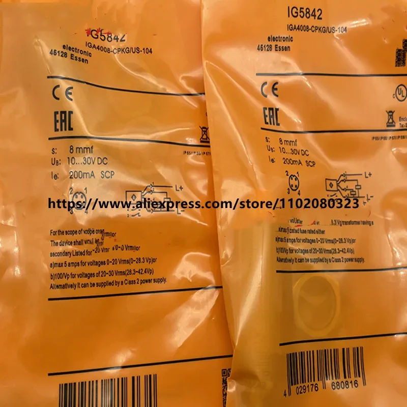 2PCS New proximity switch IG5397 IG5842 IG5554 IG5597 IG5595
2PCS New proximity switch IG5397 IG5842 IG5554 IG5597 IG5595