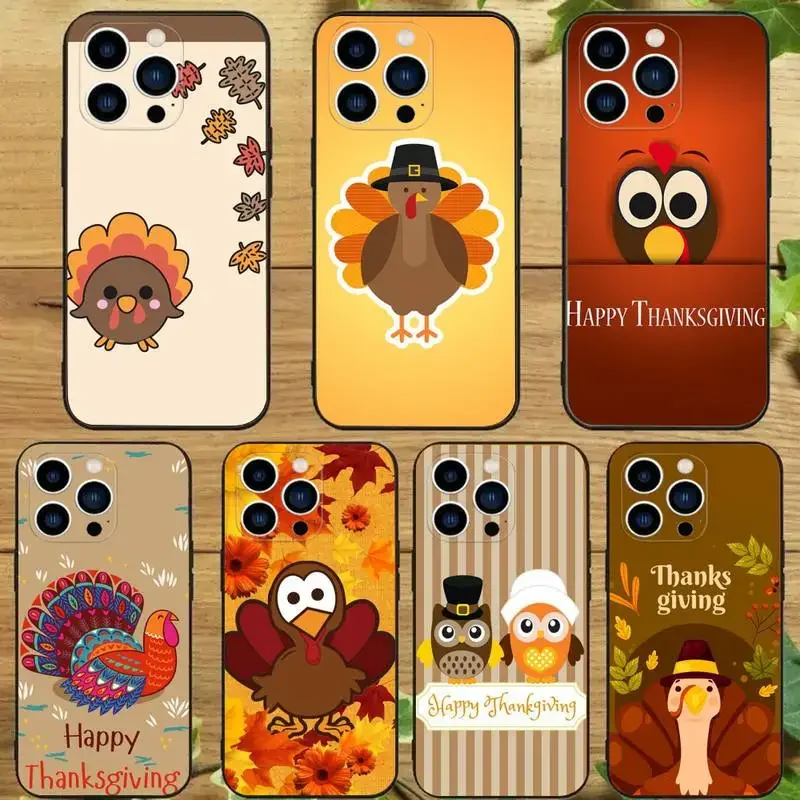 Thanksgiving Day Phone Case For iPhone 15 14 13 12 11 Pro Max Xs Xr X 7 8 Plus 12 13 Mini Silicone Black Cover
Thanksgiving Day Phone Case For iPhone 15 14 13 12 11 Pro Max Xs Xr X 7 8 Plus 12 13 Mini Silicone Black Cover