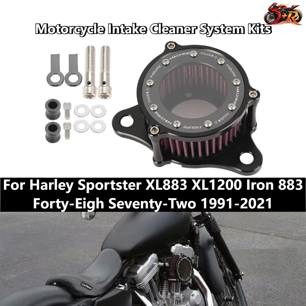 New Motorcycle Air Filter Intake Cleaner System Kits For Harley Sportster XL883 XL1200 Iron 883 Forty-Eigh Seventy-Two 1991-2021
New Motorcycle Air Filter Intake Cleaner System Kits For Harley Sportster XL883 XL1200 Iron 883 Forty-Eigh Seventy-Two 1991-2021