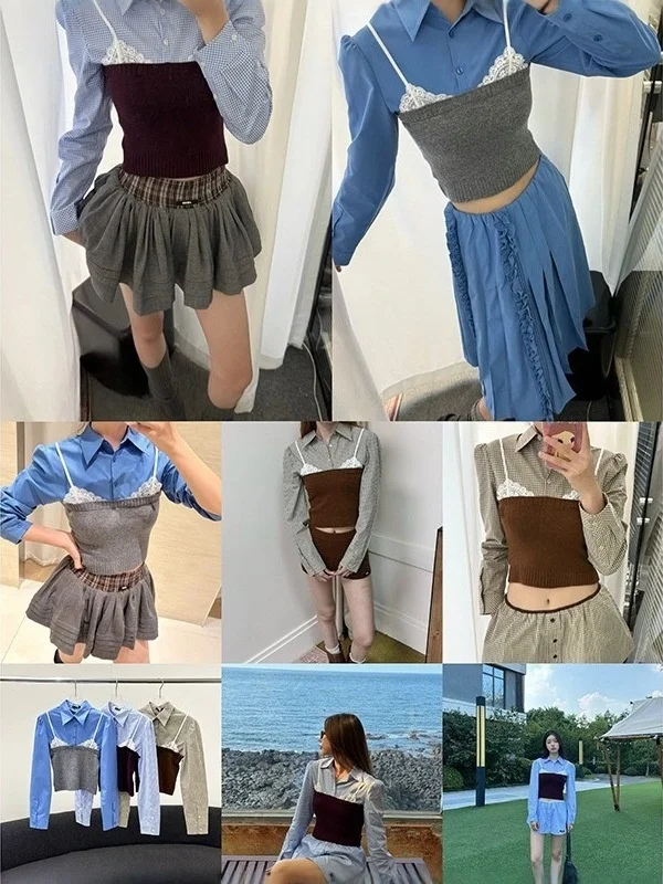 Color Blo Knitted Crop Top Tank Vest Slim Fit Casual Sle Cotton Polyester Blend Long Sve irt Design Early Spring Fas...
Color Blo Knitted Crop Top Tank Vest Slim Fit Casual Sle Cotton Polyester Blend Long Sve irt Design Early Spring Fas...
