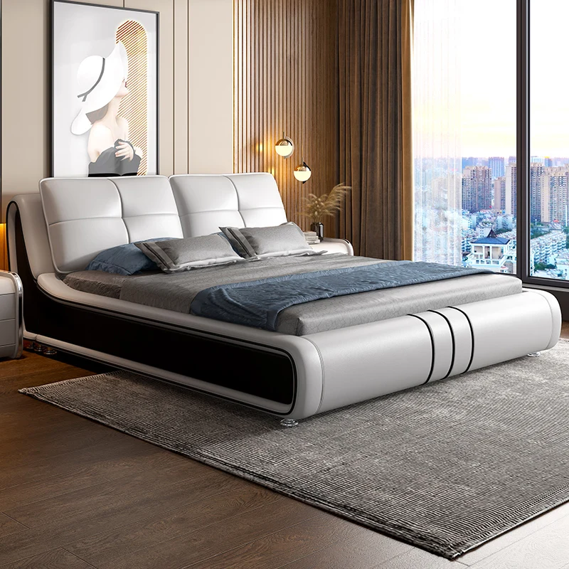 Show Light Luxury Double Bed Minimalist Designer Bedroom Bed Italian Quality Princess Comfortable Muebles Backyard Furniture
Show Light Luxury Double Bed Minimalist Designer Bedroom Bed Italian Quality Princess Comfortable Muebles Backyard Furniture