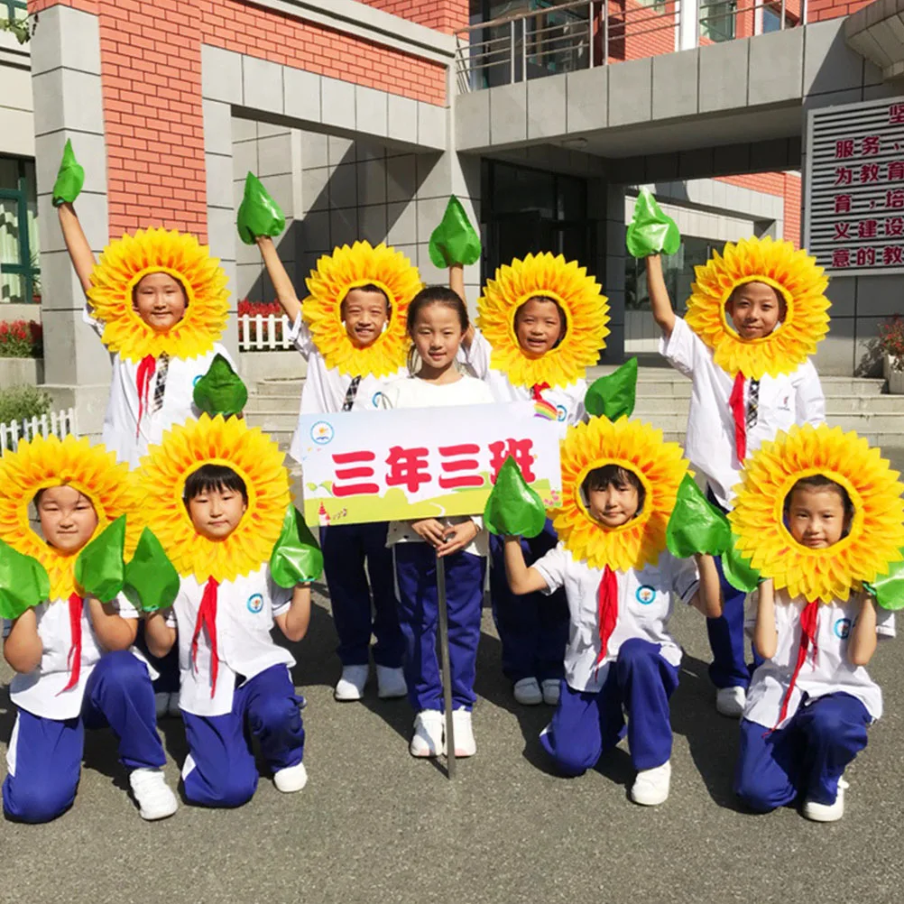 1 set Sunflower Headgear for Kids Realistic Funny Costume Party Carnival Dance Accessories Inflatable Flower Hat Cosplay Gloves
1 set Sunflower Headgear for Kids Realistic Funny Costume Party Carnival Dance Accessories Inflatable Flower Hat Cosplay Gloves
