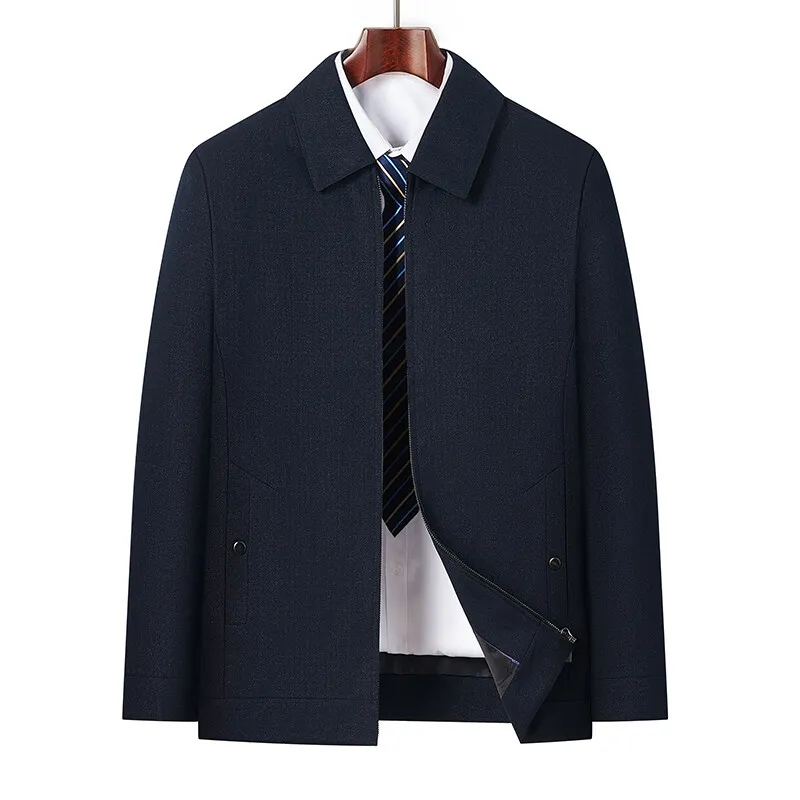 High-quality middle-aged and elderly Spring and autumn fashion handsome thin jacket Business casual lapel button jacket
High-quality middle-aged and elderly Spring and autumn fashion handsome thin jacket Business casual lapel button jacket