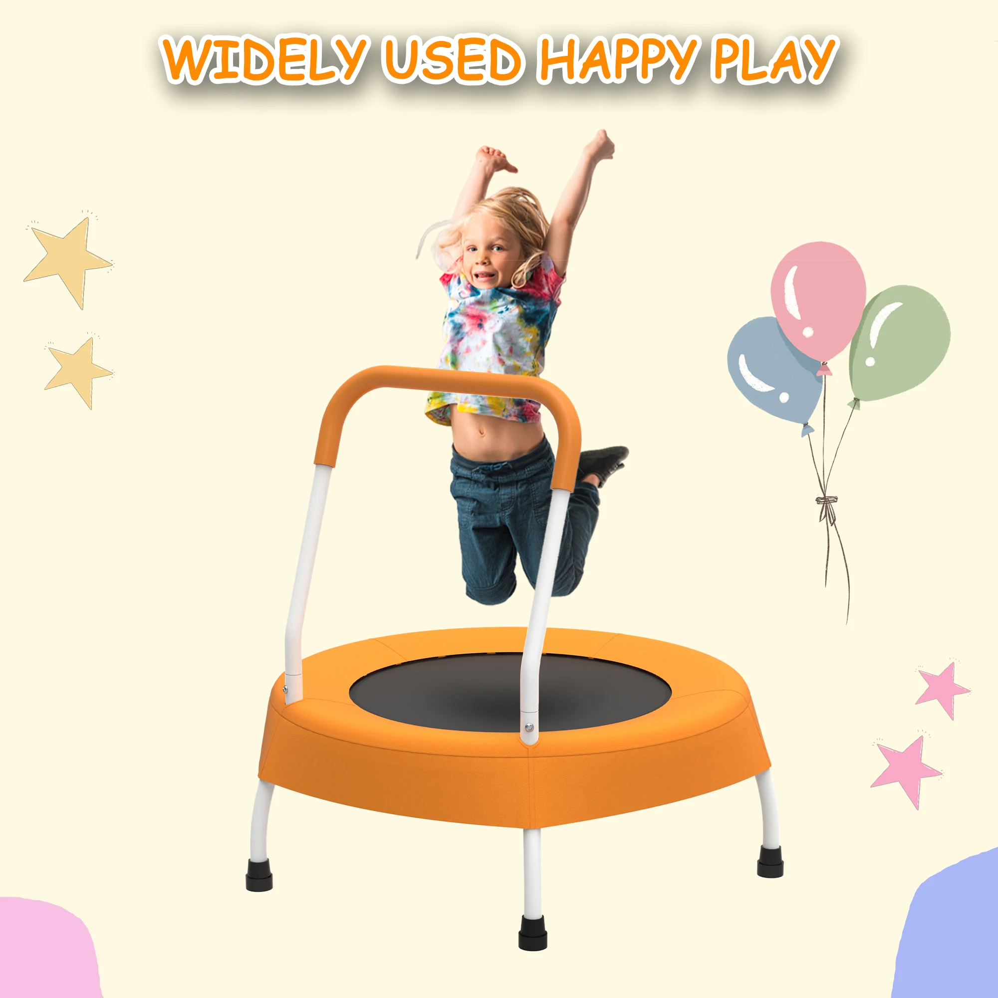 28inch Toddler Trampoline for Kids 1 Year Plus with Handle, Children's Birthday Gifts for Boys and Girls, Indoor and Outdoor Children's Birthday Gifts
28inch Toddler Trampoline for Kids 1 Year Plus with Handle, Children's Birthday Gifts for Boys and Girls, Indoor and Outdoor Children's Birthday Gifts
