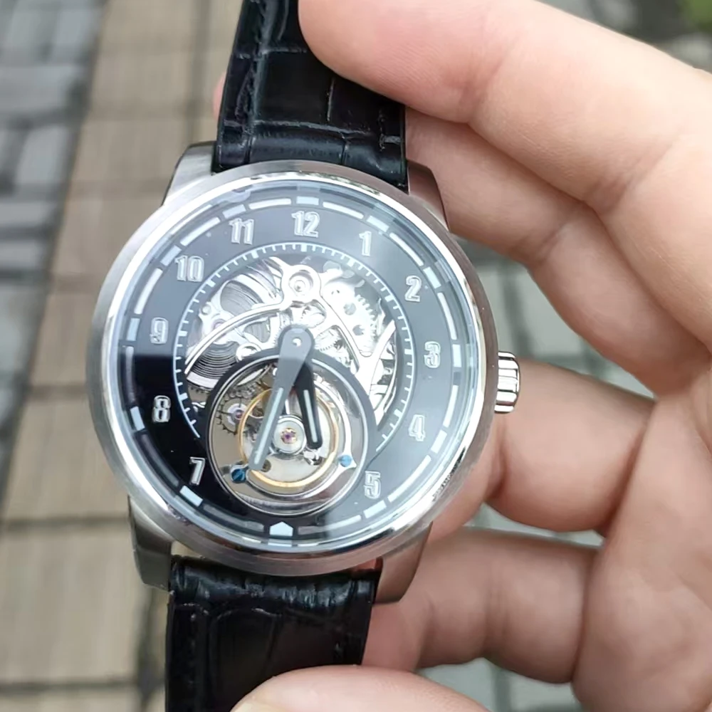 mechanical watch Tourbillon handwind skeleton movement luminous classic style Waterproof
mechanical watch Tourbillon handwind skeleton movement luminous classic style Waterproof