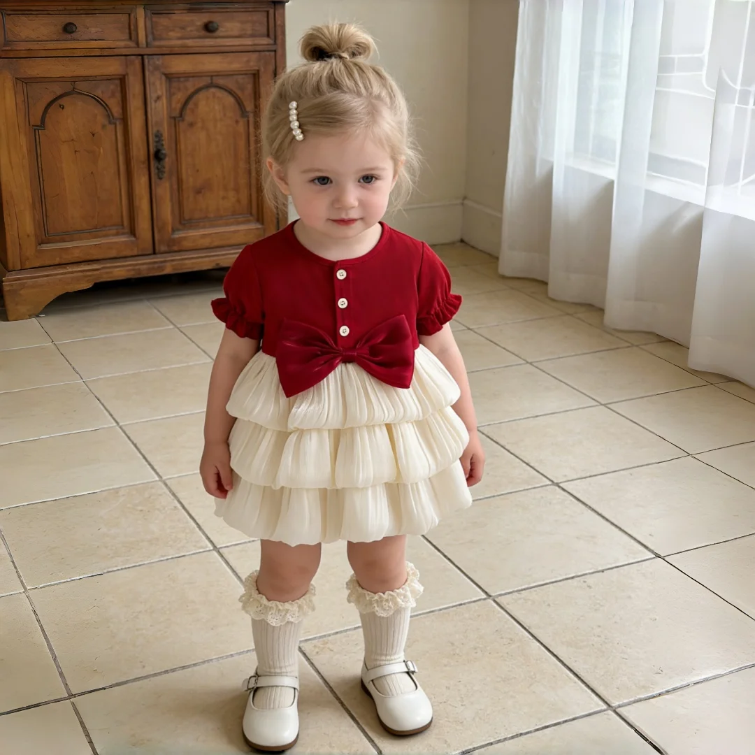 Girls' Dress Summer Bow Cute Princess Baby Girl Dress Adorable Wedding Flower Girl Baby Dress Baby Girl Clothes
Girls' Dress Summer Bow Cute Princess Baby Girl Dress Adorable Wedding Flower Girl Baby Dress Baby Girl Clothes