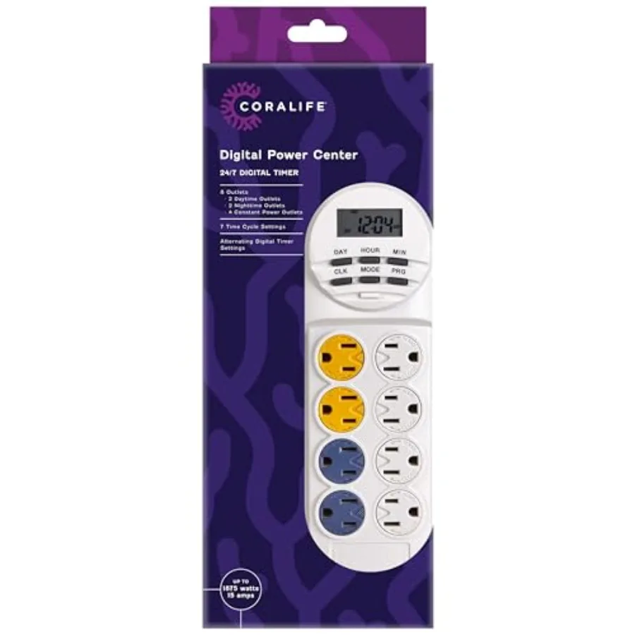 Aquarium Fish Tank 8-Outlet 24/7 Digital Power Center Timer
Aquarium Fish Tank 8-Outlet 24/7 Digital Power Center Timer