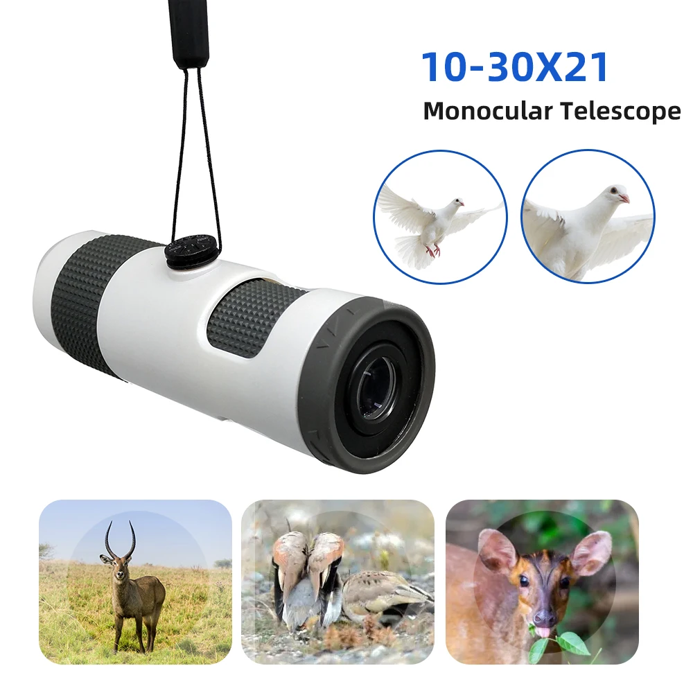 Super Telescope 10-30x21 Zoom Monocular Scope Mini Pocket Size for Camping
Super Telescope 10-30x21 Zoom Monocular Scope Mini Pocket Size for Camping