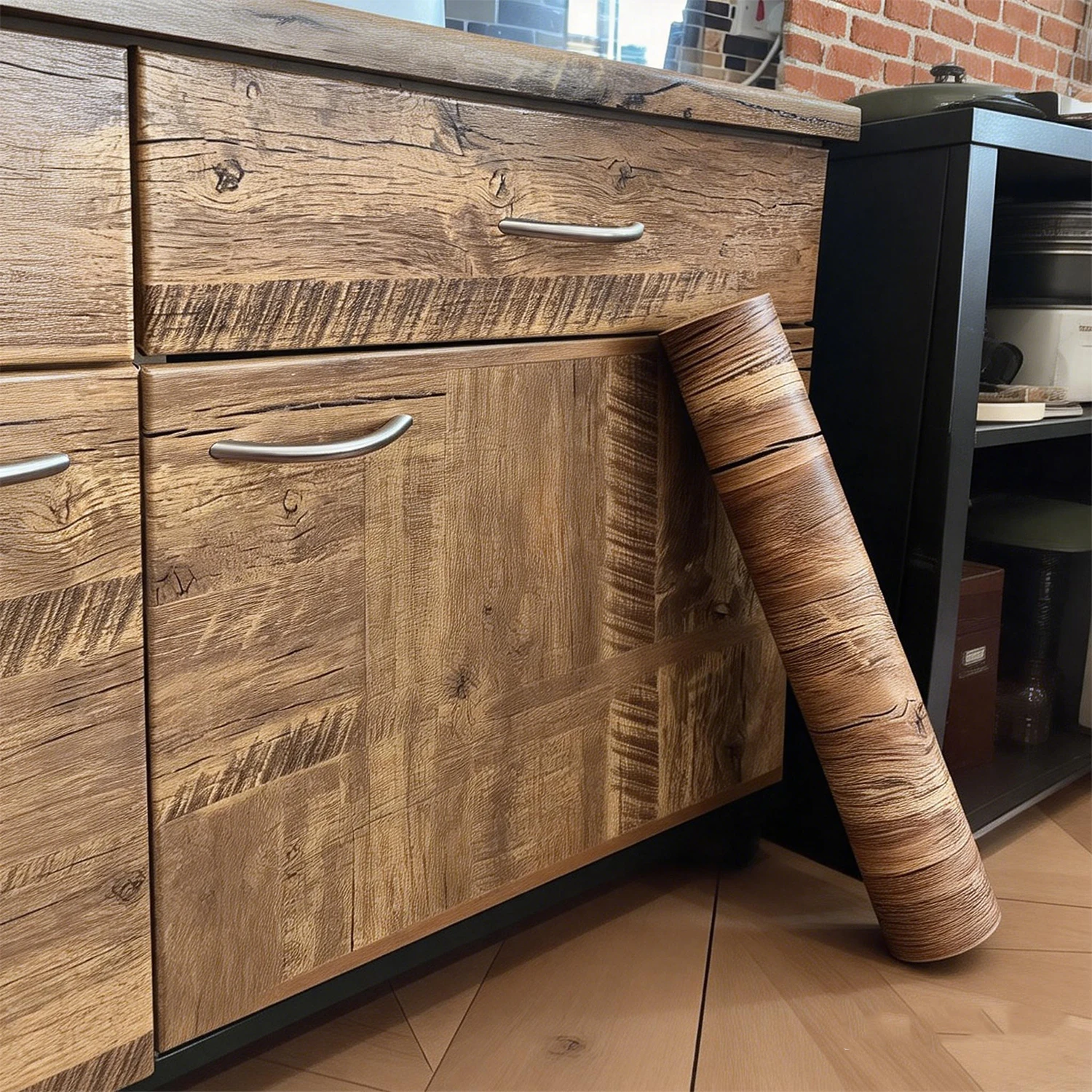 1 Roll Pvc Oil-proof Wood Grain Sticker Self-adhesive Wallpaper For Kitchen Countertop Furniture Cabinet Table Wall Renovation
1 Roll Pvc Oil-proof Wood Grain Sticker Self-adhesive Wallpaper For Kitchen Countertop Furniture Cabinet Table Wall Renovation