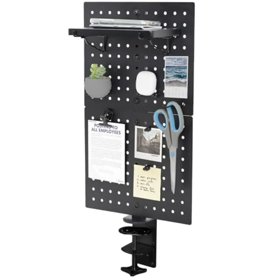 Steel Clamp-on Desk Pegboard, 12 x 20 inch Privacy Panel, Magnetic Peg Board, Office Accessory Organizer, Above or Under Desk P
Steel Clamp-on Desk Pegboard, 12 x 20 inch Privacy Panel, Magnetic Peg Board, Office Accessory Organizer, Above or Under Desk P
