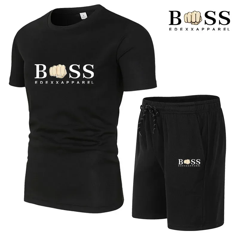 New Men's Fitness Fashion Set Men's casual sportswear set Quick drying sportswear Short sleeved T-shirt+shorts 2-piece set
New Men's Fitness Fashion Set Men's casual sportswear set Quick drying sportswear Short sleeved T-shirt+shorts 2-piece set