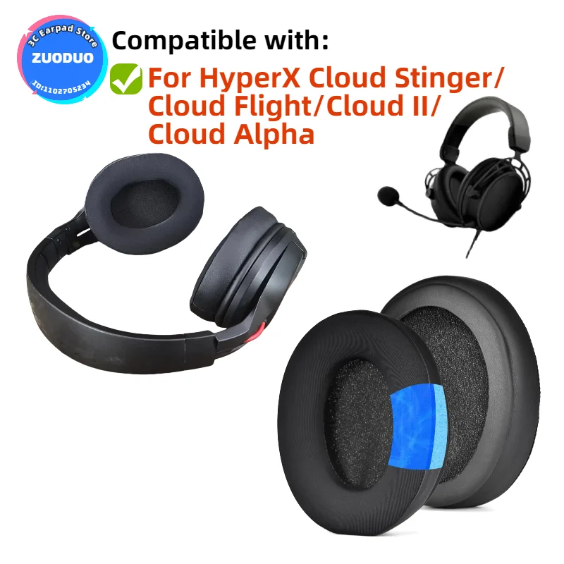 Replacement Foam Ear Pads Cushions for HyperX Cloud Stinger/Cloud Flight/Cloud II/Cloud Alpha Headphones Soft Form Earpad
Replacement Foam Ear Pads Cushions for HyperX Cloud Stinger/Cloud Flight/Cloud II/Cloud Alpha Headphones Soft Form Earpad
