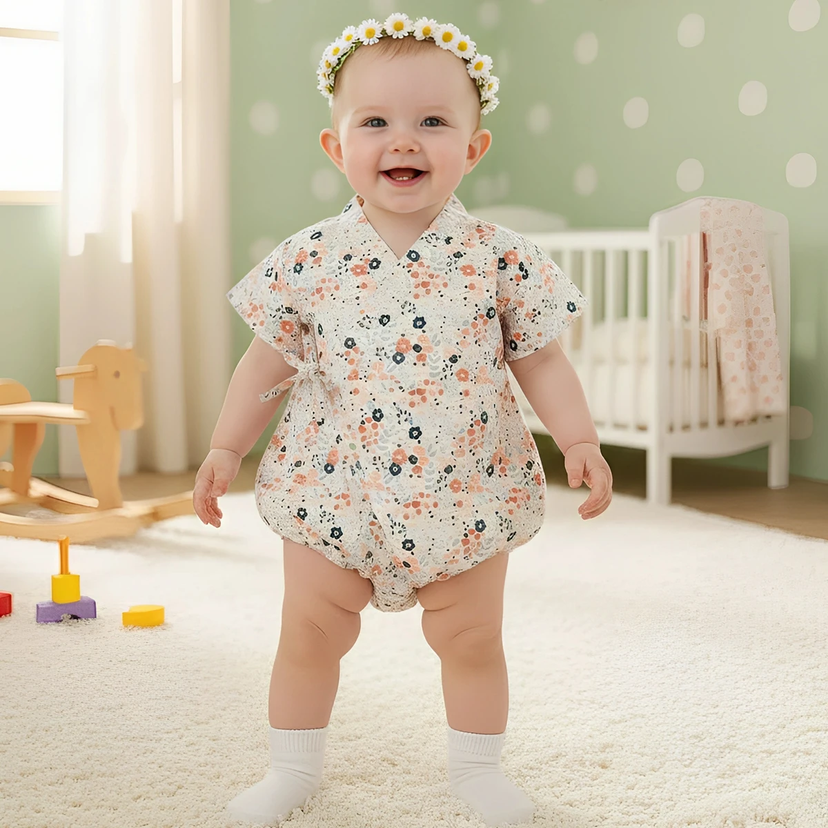 Sanlutoz Notely Floral Summer Infants Girls Bodysuits Baby Short Sleeve Onesies
Sanlutoz Notely Floral Summer Infants Girls Bodysuits Baby Short Sleeve Onesies