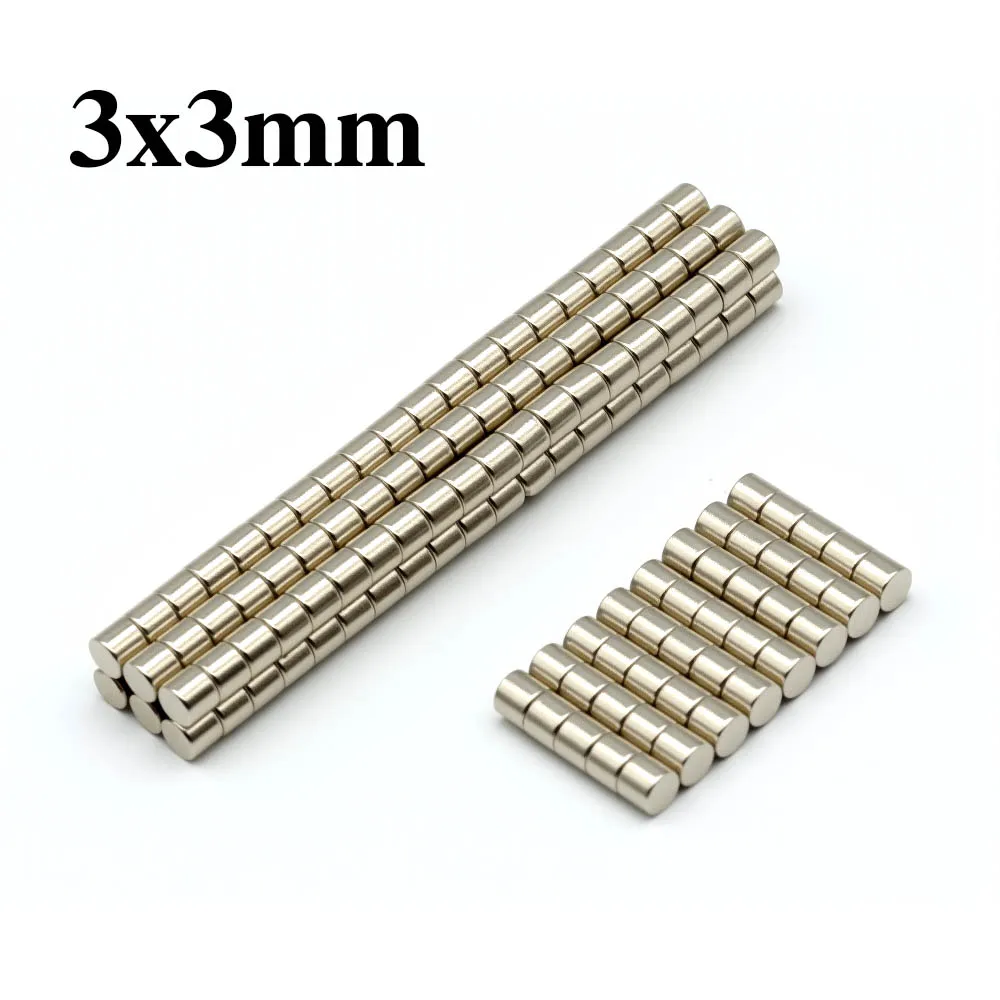 3x3mm Super Powerful Round Magnet Neodymium Magnet NdfeB N35 Strong Permanent Magnetic imanes Refrigerator Magnet
3x3mm Super Powerful Round Magnet Neodymium Magnet NdfeB N35 Strong Permanent Magnetic imanes Refrigerator Magnet