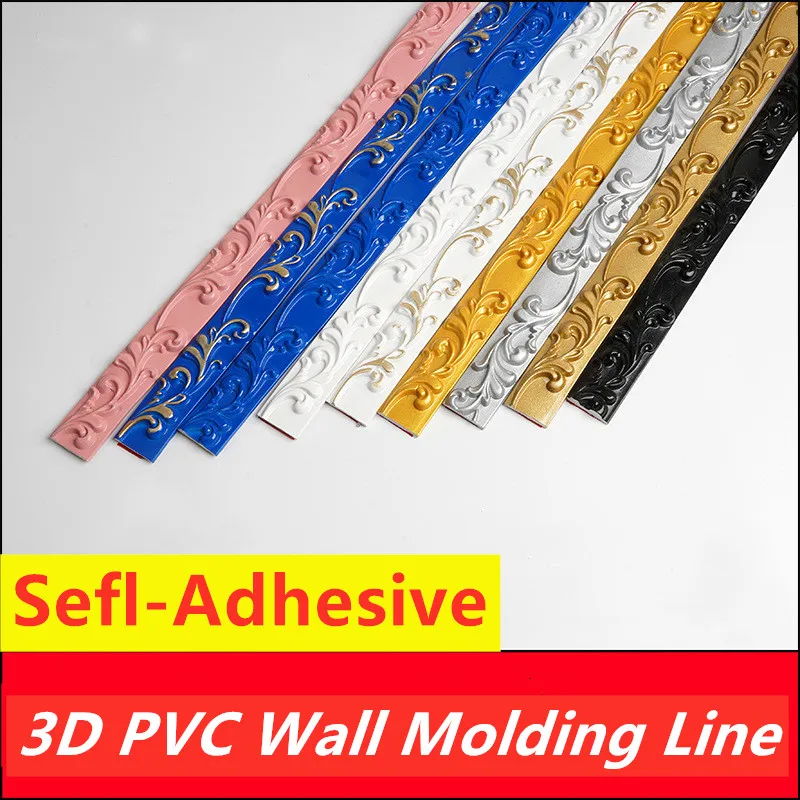 3D PVC Wall Molding Soft Line Self-Adhesive Ceiling Baseboard Background Wall Trim Line 3D Sticker Decorative Strip
3D PVC Wall Molding Soft Line Self-Adhesive Ceiling Baseboard Background Wall Trim Line 3D Sticker Decorative Strip