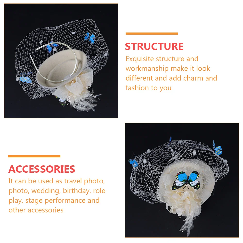 Mesh Butterfly Headband Mesh Mini Hairband Women Headdress Wedding Party Accessories Travel Photography Role Playing
Mesh Butterfly Headband Mesh Mini Hairband Women Headdress Wedding Party Accessories Travel Photography Role Playing