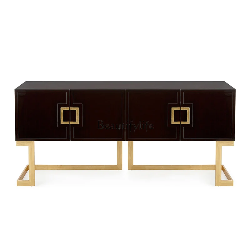 Modern American light luxury bedroom piano paint TV cabinet stainless steel electroplated light luxury chest cabinet
Modern American light luxury bedroom piano paint TV cabinet stainless steel electroplated light luxury chest cabinet