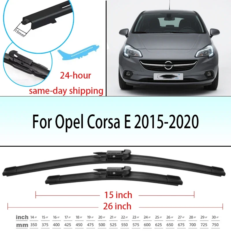 Wiper Front Wiper Blades For Opel Corsa E 2015-2020 2016 2017 2018 Windshield Windscreen Front Window 26"15" Accessories
Wiper Front Wiper Blades For Opel Corsa E 2015-2020 2016 2017 2018 Windshield Windscreen Front Window 26"15" Accessories