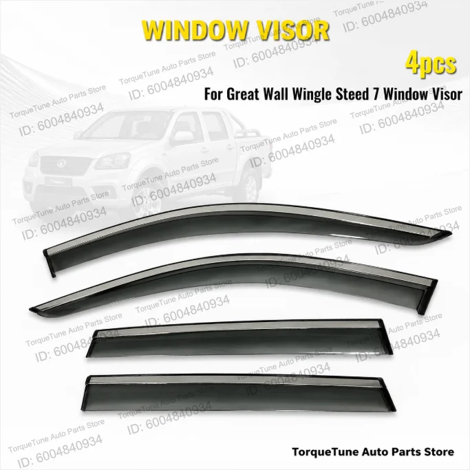 Direct Fit Out Tape Side Vent Visor Premium Easy Installation Window Visor Wind Deflector For Great Wall Wingle Steed 7 2019+
Direct Fit Out Tape Side Vent Visor Premium Easy Installation Window Visor Wind Deflector For Great Wall Wingle Steed 7 2019+