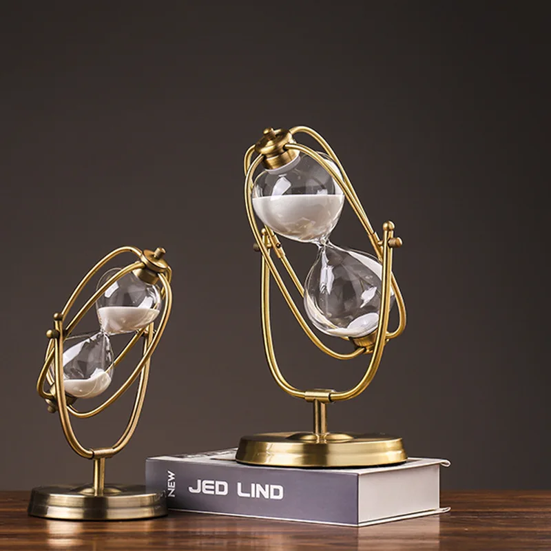 French Vintage Brass Hourglass 360 Rotating Metal Sand Clock Antique Sand Timer for Gifts Wedding Office Decor
French Vintage Brass Hourglass 360 Rotating Metal Sand Clock Antique Sand Timer for Gifts Wedding Office Decor