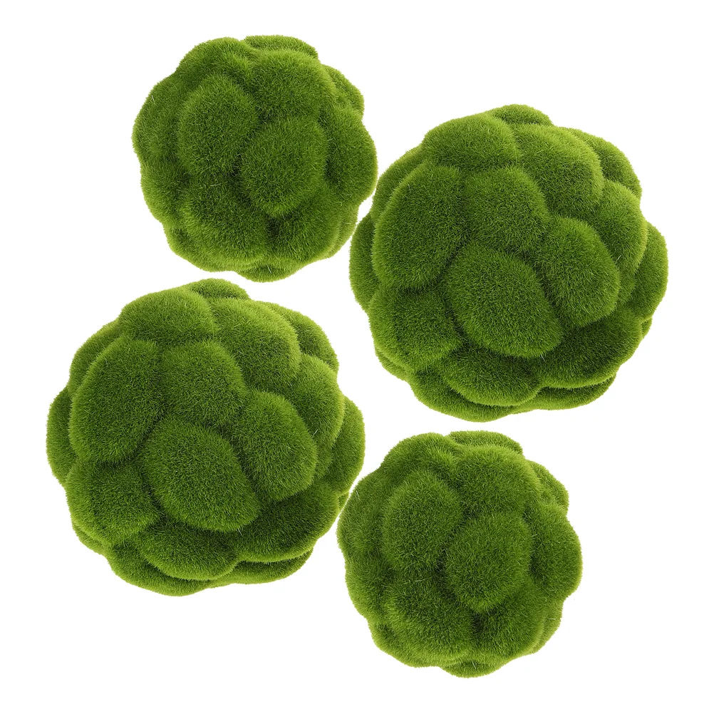 4 Pcs Simulated Moss Ball Decorative Balls for Centerpiece Bowls Faux Ferns Outdoor Planter Large Artificial Plastic Rocks
4 Pcs Simulated Moss Ball Decorative Balls for Centerpiece Bowls Faux Ferns Outdoor Planter Large Artificial Plastic Rocks