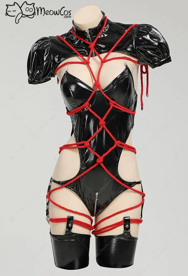 Meowcos Women Bondage Craving Sexy Lingerie Set Black Bondage One Piece Bodysuit Cosplay Costumes
Meowcos Women Bondage Craving Sexy Lingerie Set Black Bondage One Piece Bodysuit Cosplay Costumes
