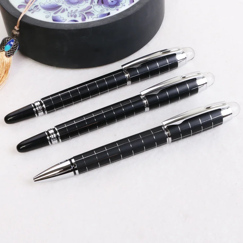 Classic crystal tip metal ballpoint pen, electroplated embossed grid pen, gel pen, advertising business office signature pen
Classic crystal tip metal ballpoint pen, electroplated embossed grid pen, gel pen, advertising business office signature pen