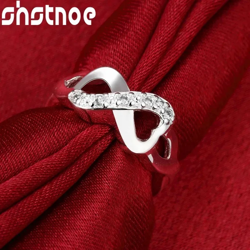 SHSTONE 925 Sterling Silver Ring Crystal Zircon Bowknot Rings For Women Party Wedding Fashion Jewelry High Quality Gift
SHSTONE 925 Sterling Silver Ring Crystal Zircon Bowknot Rings For Women Party Wedding Fashion Jewelry High Quality Gift