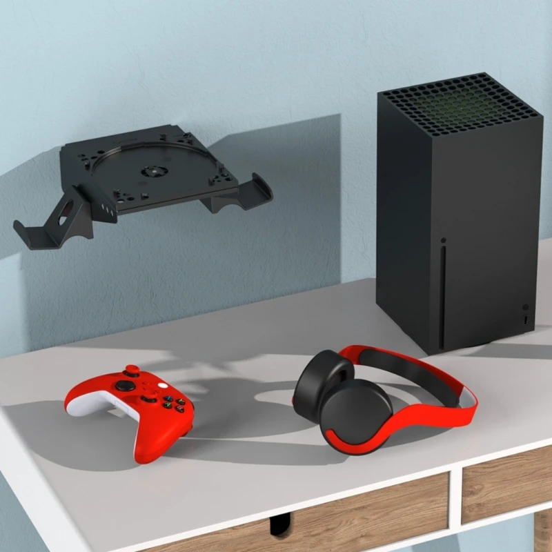 Wall Mount Bracket Storage Holder for XSX Host Space Saving with 2 Detachable Controller/Headphone Hangers 896C
Wall Mount Bracket Storage Holder for XSX Host Space Saving with 2 Detachable Controller/Headphone Hangers 896C