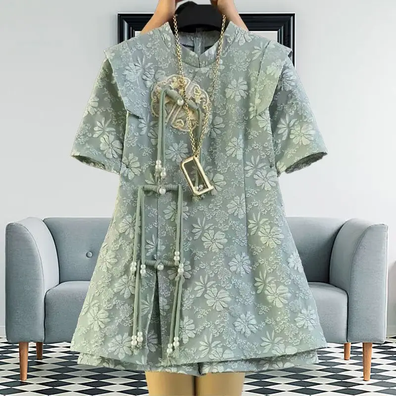 Ladies' Spring/Summer Fashionable Western Style Top+Casual Shorts Elegant Two Piece Set for Ladies
Ladies' Spring/Summer Fashionable Western Style Top+Casual Shorts Elegant Two Piece Set for Ladies