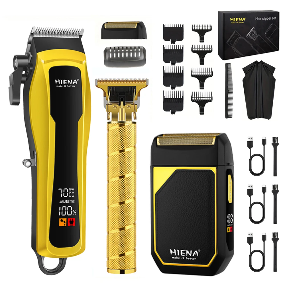 hiena Hair Trimmer Professional Electric Hair Clipper Barber Hair Cutting Haircut Metal Trimmer for Men Haircut Metal Trimmer
hiena Hair Trimmer Professional Electric Hair Clipper Barber Hair Cutting Haircut Metal Trimmer for Men Haircut Metal Trimmer
