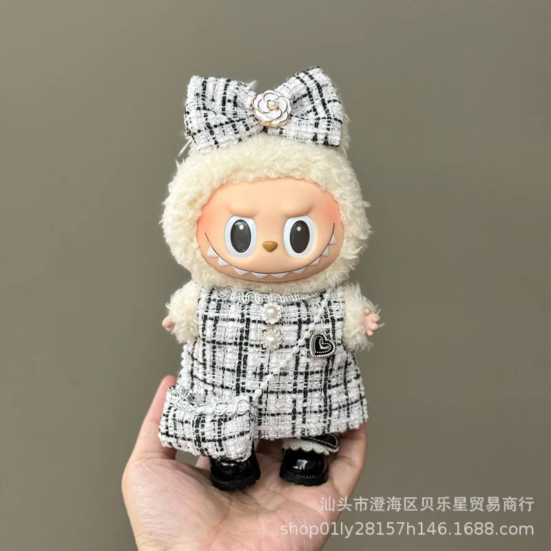 For 17cm Mini Doll Labubu Luxury Clothing Set Bow Headband dress Outfit 3.0 Labubu Doll Sitting Party Decorations Accessories
For 17cm Mini Doll Labubu Luxury Clothing Set Bow Headband dress Outfit 3.0 Labubu Doll Sitting Party Decorations Accessories