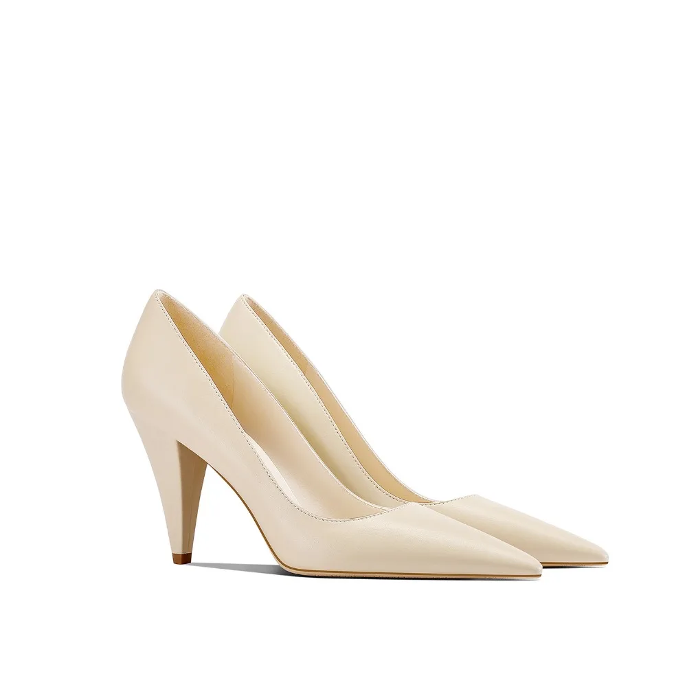 French Style Apricot Pointed Toe Thick Heel High Heels For Women Comfortable Commuting Versatile Elegant Fashion
French Style Apricot Pointed Toe Thick Heel High Heels For Women Comfortable Commuting Versatile Elegant Fashion