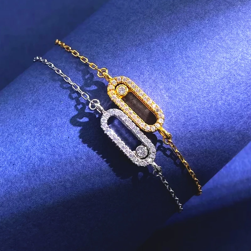 High-end luxury jewelry 925 sterling silver Sliding Stone Ladies Fashion exquisite bracelet beautiful gift for Valentine's Day
High-end luxury jewelry 925 sterling silver Sliding Stone Ladies Fashion exquisite bracelet beautiful gift for Valentine's Day