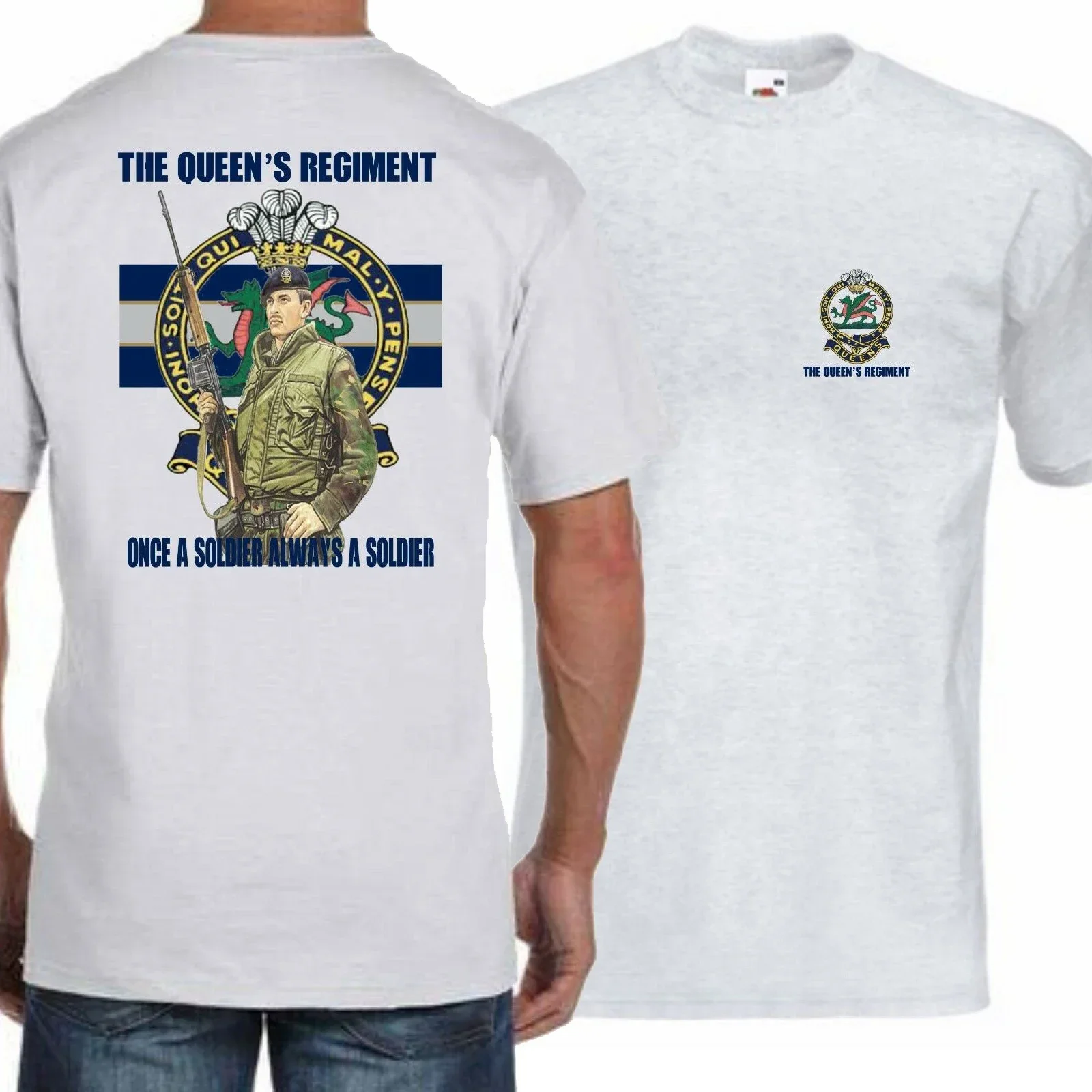 British Army Queen's Regiment T-Shirt 100% Cotton O-Neck Short Sleeve Summer Casual Mens T-shirt Streetwear
British Army Queen's Regiment T-Shirt 100% Cotton O-Neck Short Sleeve Summer Casual Mens T-shirt Streetwear