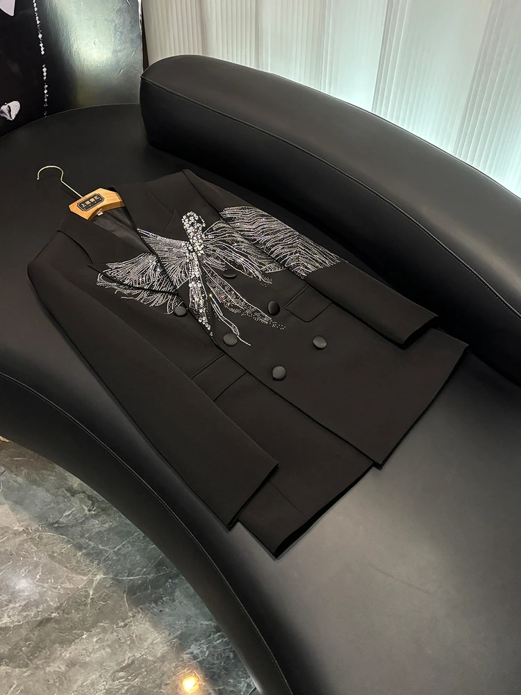 Ele Lady's Long Sve Suit Jaet Heavy Embellied Dragoy Rhinestones Casual Loose Fit Sle Daily Wear Chinese Manu...
Ele Lady's Long Sve Suit Jaet Heavy Embellied Dragoy Rhinestones Casual Loose Fit Sle Daily Wear Chinese Manu...