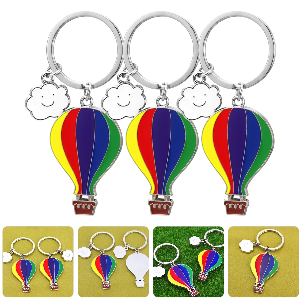 3 Pcs Hot Air Balloon Keychain Lanyards for Men Compact Metal Keyring Decorative Pendant Aesthetic Backpack
3 Pcs Hot Air Balloon Keychain Lanyards for Men Compact Metal Keyring Decorative Pendant Aesthetic Backpack