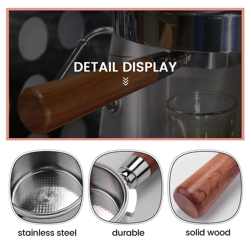 B06B-51Mm Bottomless Portafilter 3 Ears For Delonghi Espresso Machines EC0680 And EC0685 With 1 Cup Filter Basket Included
B06B-51Mm Bottomless Portafilter 3 Ears For Delonghi Espresso Machines EC0680 And EC0685 With 1 Cup Filter Basket Included
