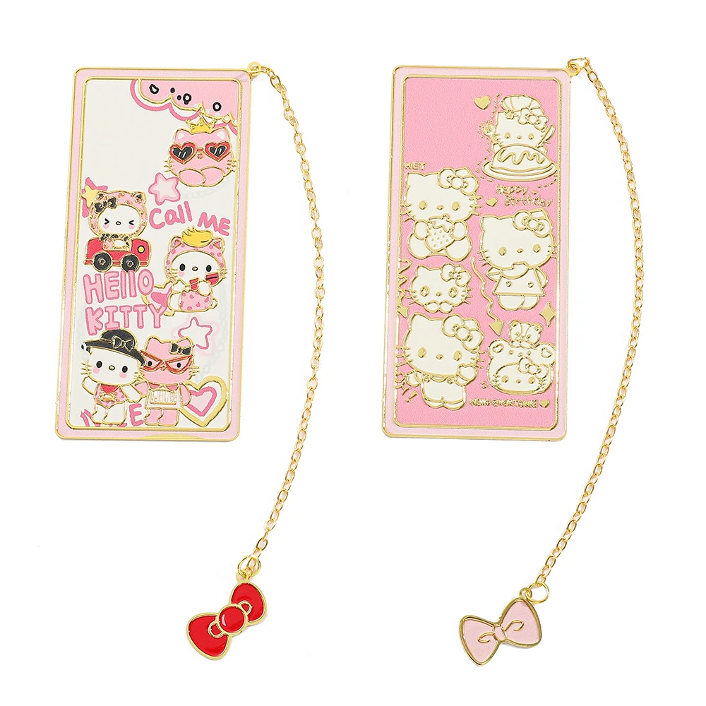 Sanrio мультяшная металлическая закладка из нержавеющей стали Kuromi Hello Kitty полая закладка обучающие канцелярские принадлежности для студентов праздничные подарки
Sanrio мультяшная металлическая закладка из нержавеющей стали Kuromi Hello Kitty полая закладка обучающие канцелярские принадлежности для студентов праздничные подарки