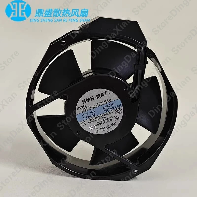 d+1PCS For NMB 5915PC-12T-B10 17238 115V 16/18W Cooling Fan
d+1PCS For NMB 5915PC-12T-B10 17238 115V 16/18W Cooling Fan