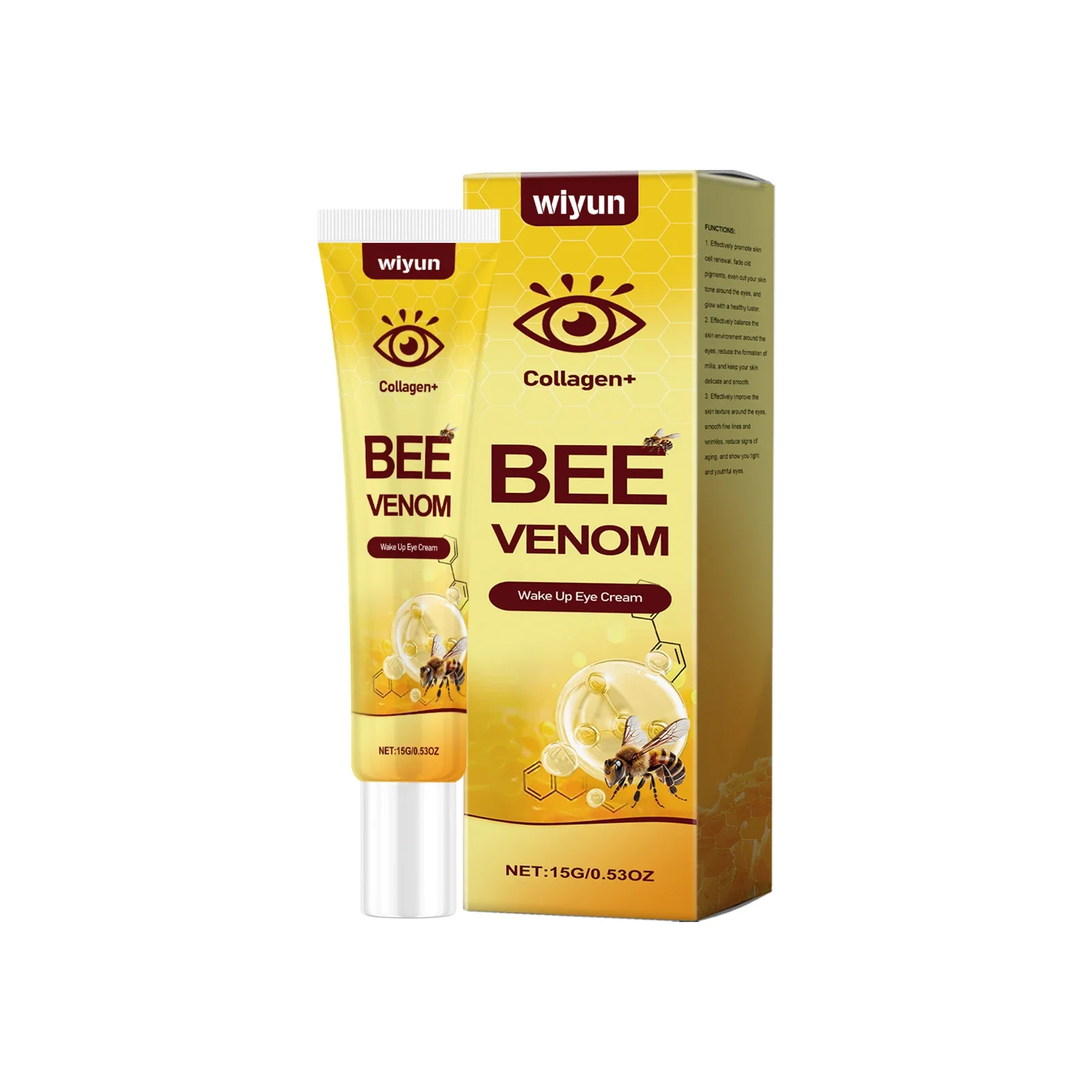 Bee Venom Eye Cream For Dark Circles Anti-Wrinkle Fade Fine Lines Remover Eye Bag Firming Brightening Anti Puffiness Eye Cream
Bee Venom Eye Cream For Dark Circles Anti-Wrinkle Fade Fine Lines Remover Eye Bag Firming Brightening Anti Puffiness Eye Cream