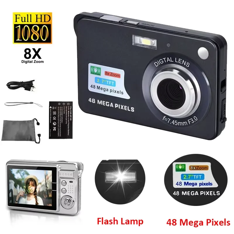 Kid Digital Camera 48MP LCD Screen Video Camera Outdoor Anti-Shake Instant Photo Camera 8x Zoom for Children's Campus Camera
Kid Digital Camera 48MP LCD Screen Video Camera Outdoor Anti-Shake Instant Photo Camera 8x Zoom for Children's Campus Camera