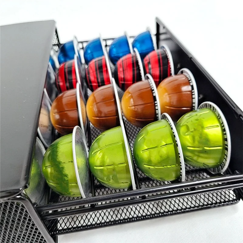 【Hot Selling!】For Nespresso Pod Holder Storage Drawer Black Metal Coffee Pod Holder For Vertuoline Capsule Orgainzer 40 Pods
【Hot Selling!】For Nespresso Pod Holder Storage Drawer Black Metal Coffee Pod Holder For Vertuoline Capsule Orgainzer 40 Pods