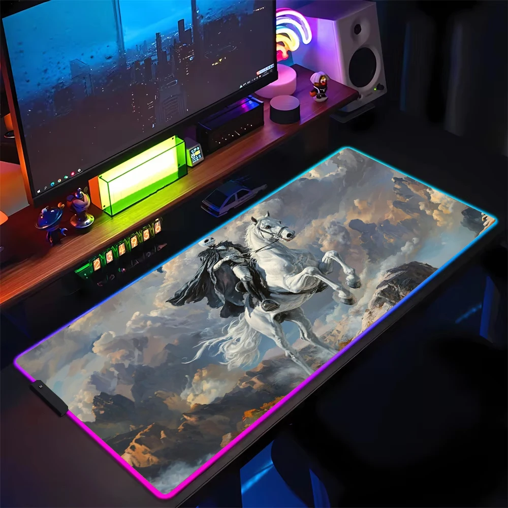 RGB Skull Jack mouse pad Oversized gaming pads Rubber non-slip table mat Dirt resistant wear resistant floor mats PC accessories
RGB Skull Jack mouse pad Oversized gaming pads Rubber non-slip table mat Dirt resistant wear resistant floor mats PC accessories